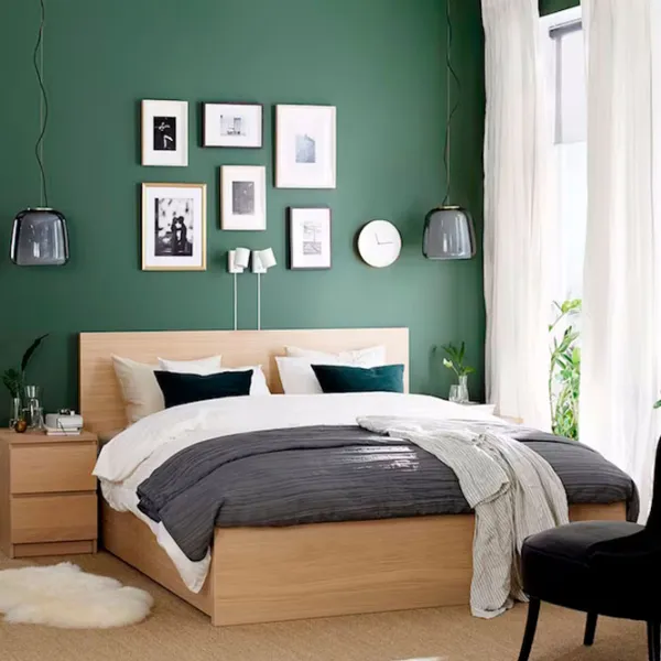Кровать Ikea Malm/Lonset 4 180 x 200 см / Шпон / Wood photo 3 Кровать Ikea Malm/Lonset 4 180 x 200 см / Шпон / Wood photo 3