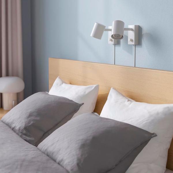 Кровать Ikea Malm/Lonset 4 180 x 200 см / Шпон / Wood photo 4 Кровать Ikea Malm/Lonset 4 180 x 200 см / Шпон / Wood photo 4