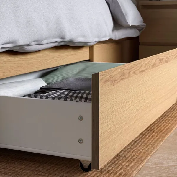 Кровать Ikea Malm/Lonset 4 180 x 200 см / Шпон / Wood photo 9 Кровать Ikea Malm/Lonset 4 180 x 200 см / Шпон / Wood photo 9