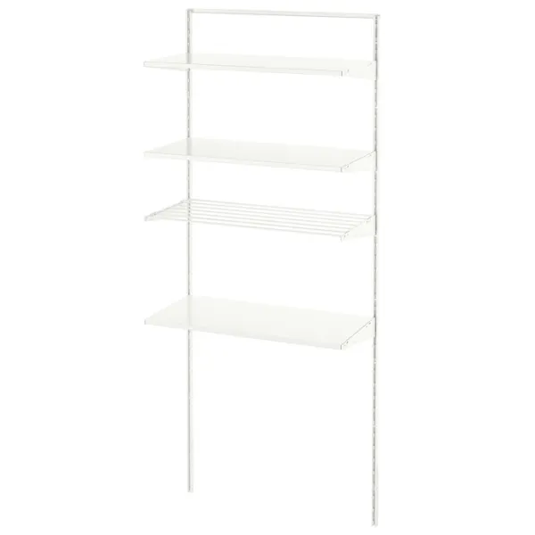 Стеллаж Ikea Boaxel 200.6 x 82 x 40см cm / Металл / White photo 1