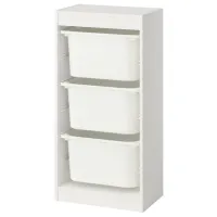 Etajeră cu containere Ikea Trofast 3 94 x 46 x 30 cm / PAL / White