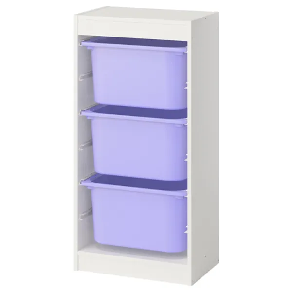 Etajeră cu containere Ikea Trofast 3 94 x 46 x 30 cm / PAL / White photo 1