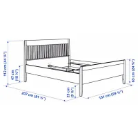 Кровать Ikea Idanas Luroy 140 x 200 см / Шпон / Коричневый photo 10