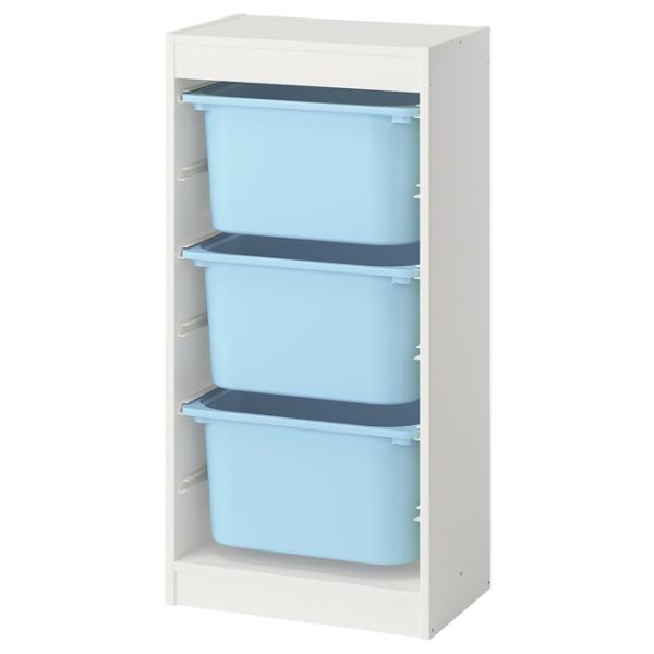 Etajeră cu containere Ikea Trofast 3 94 x 46 x 30 cm / PAL / White photo 1