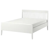Кровать Ikea Idanas Luroy 160 x 200 см / Шпон / Белый