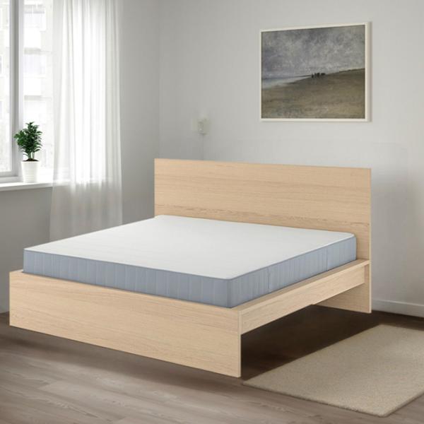 Кровать Ikea Malm/Valevag жесткий 140 x 200 см / Массив / Wood photo 4