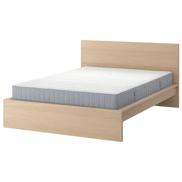 Кровать Ikea Malm/Valevag жесткий 160 x 200 см / Массив / Wood photo 1