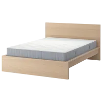Кровать Ikea Malm/Valevag жесткий 160 x 200 см / Массив / Wood