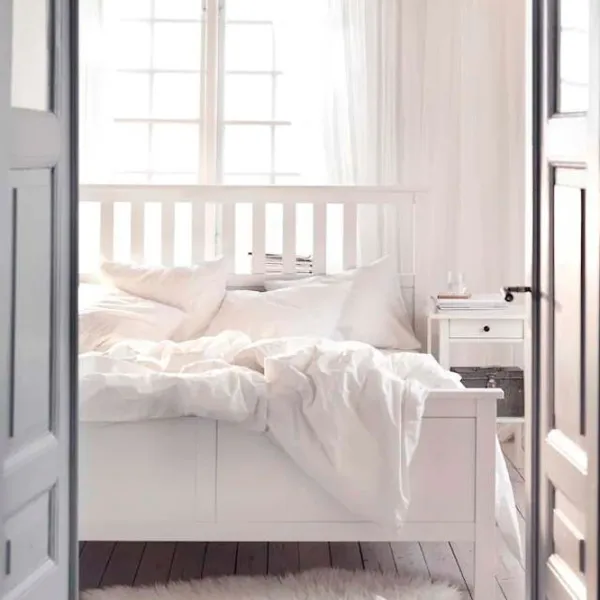 Кровать Ikea Hemnes 180 x 200 см / Массив / Белый photo 3 Кровать Ikea Hemnes 180 x 200 см / Массив / Белый photo 3