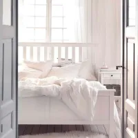 Pat Ikea Hemnes 180 x 200 cm / Masiv / White photo 3