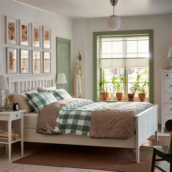 Кровать Ikea Hemnes 180 x 200 см / Массив / Белый photo 4 Кровать Ikea Hemnes 180 x 200 см / Массив / Белый photo 4
