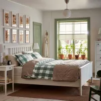 Pat Ikea Hemnes 180 x 200 cm / Masiv / White photo 4