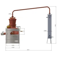 Distilator DES Classic 80 l Lemne de foc photo 4