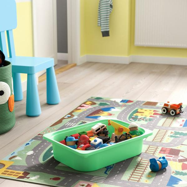 Стеллаж с контейнерами Ikea Trofast 2 56 x 34 x 44см cm / Массив / White photo 6