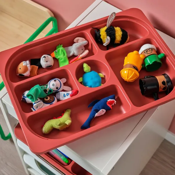 Стеллаж с контейнерами Ikea Trofast 2 56 x 34 x 44см cm / Массив / White photo 7