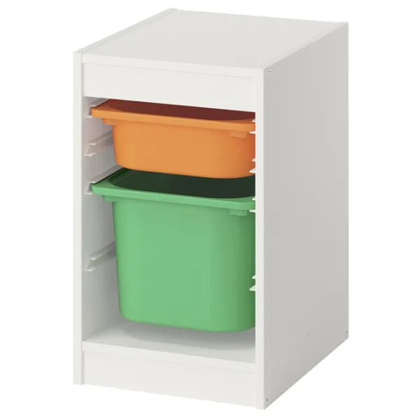 Стеллаж с контейнерами Ikea Trofast 2 56 x 34 x 44см cm / ЛДСП / White photo 1