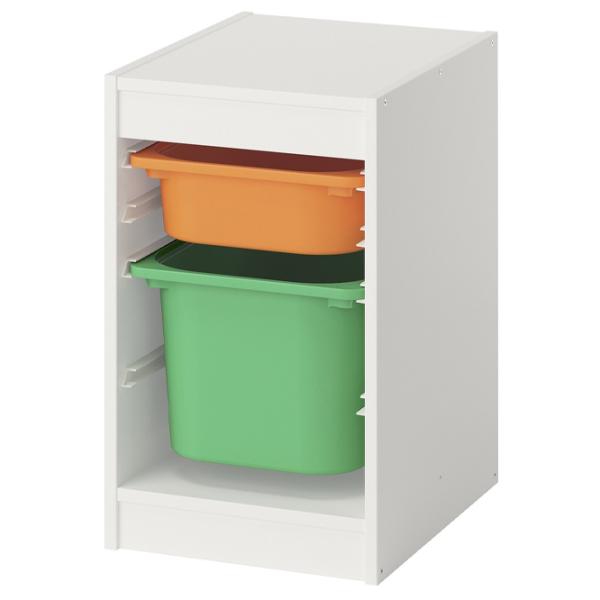 Стеллаж с контейнерами Ikea Trofast 2 56 x 34 x 44см cm / ЛДСП / White photo 1