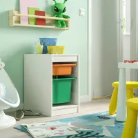 Стеллаж с контейнерами Ikea Trofast 2 56 x 34 x 44см cm / ЛДСП / White photo 5