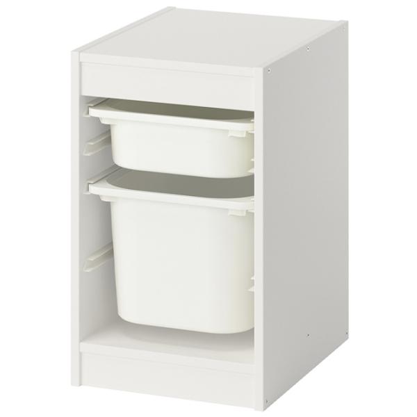 Стеллаж с контейнерами Ikea Trofast 2 56 x 34 x 44см cm / ЛДСП / White photo 1