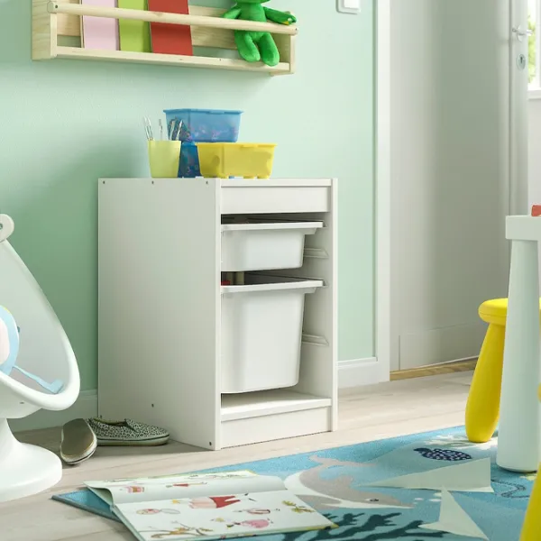 Стеллаж с контейнерами Ikea Trofast 2 56 x 34 x 44см cm / ЛДСП / White photo 5
