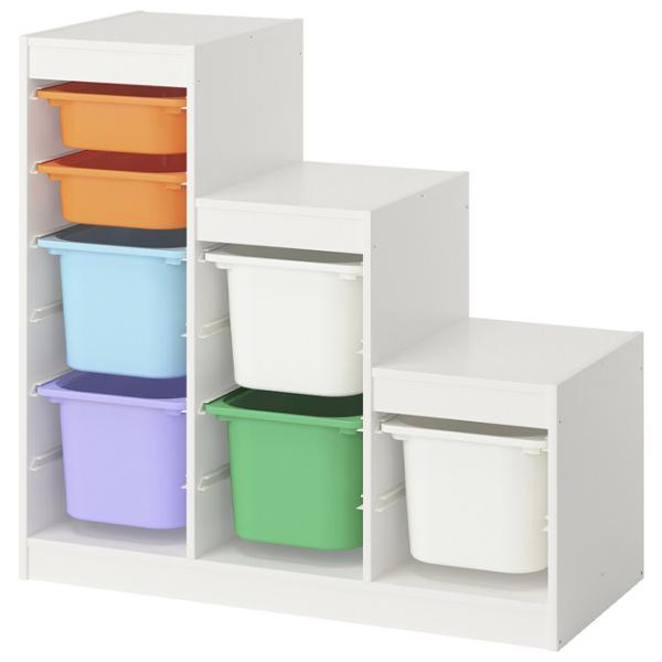 Стеллаж с контейнерами Ikea Trofast 7 94 x 99 x 44см cm / ЛДСП / White photo 1