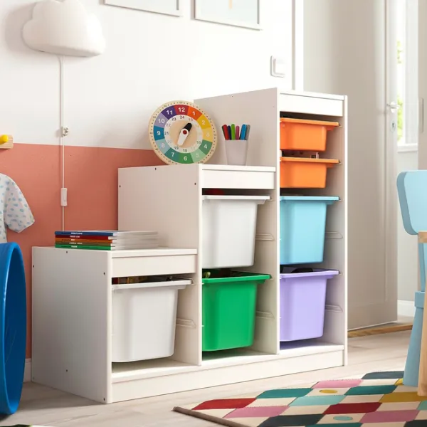 Стеллаж с контейнерами Ikea Trofast 7 94 x 99 x 44см cm / ЛДСП / White photo 7