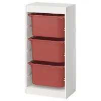 Etajeră cu containere Ikea Trofast 3 94 x 46 x 30 cm / PAL / White