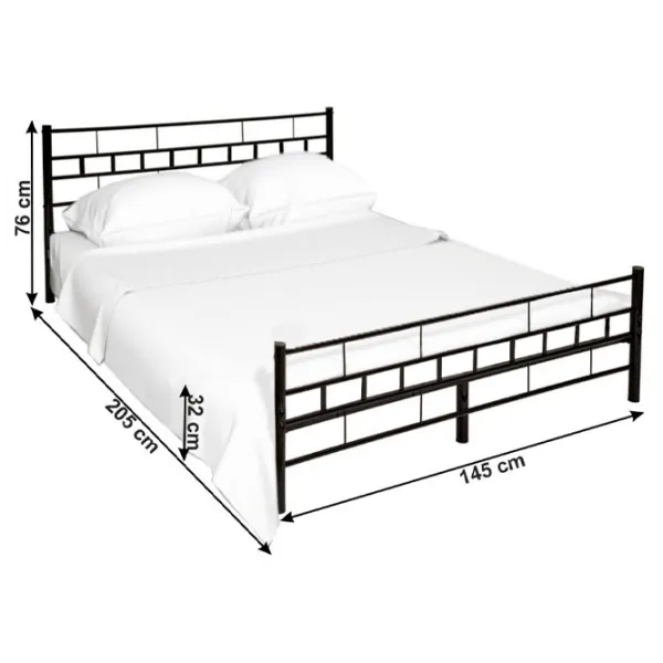 Детская кровать Mobhaus Tajgi 140 x 200 см / Металл / Черный photo 5
