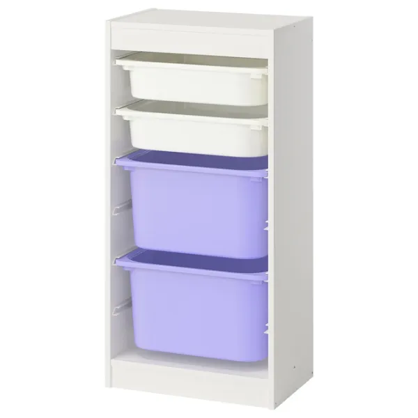 Etajeră cu containere Ikea Trofast 4 94 x 46 x 30 cm / PAL / White photo 1 Etajeră cu containere Ikea Trofast 4 94 x 46 x 30 cm / PAL / White photo 1