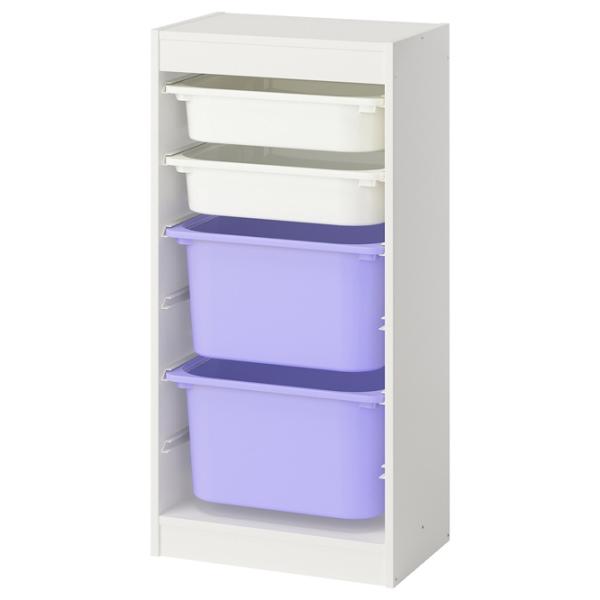 Etajeră cu containere Ikea Trofast 4 94 x 46 x 30 cm / PAL / White photo 1 Etajeră cu containere Ikea Trofast 4 94 x 46 x 30 cm / PAL / White photo 1
