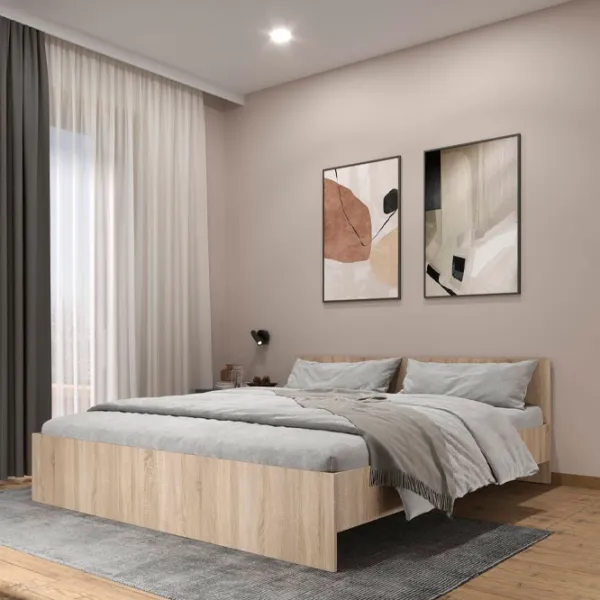 Кровать Haaus Remi 180 x 200 см / ЛДСП / Дуб cонома photo 3