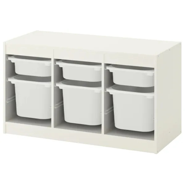Etajeră cu containere Ikea Trofast 6 56 x 99 x 44 cm / PAL / White photo 1