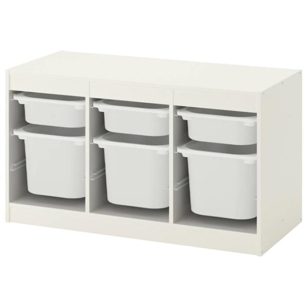 Etajeră cu containere Ikea Trofast 6 56 x 99 x 44 cm / PAL / White photo 1