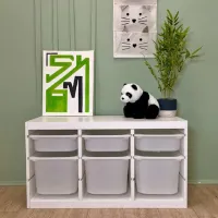 Etajeră cu containere Ikea Trofast 6 56 x 99 x 44 cm / PAL / White photo 3