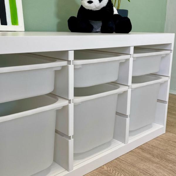 Etajeră cu containere Ikea Trofast 6 56 x 99 x 44 cm / PAL / White photo 4
