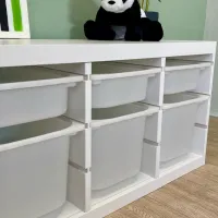 Etajeră cu containere Ikea Trofast 6 56 x 99 x 44 cm / PAL / White photo 4