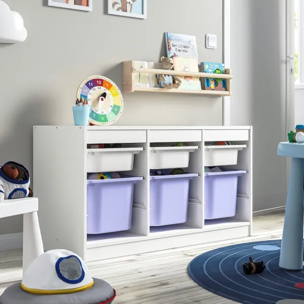 Стеллаж с контейнерами Ikea Trofast 6 56 x 99 x 44см cm / ЛДСП / White photo 5