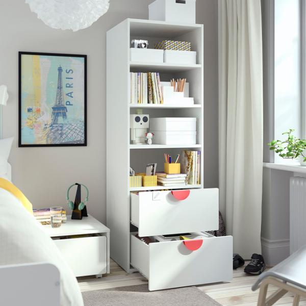 Etajeră Ikea Smastad/Platsa 2 181 x 60 x 57 cm / PAL / White photo 4