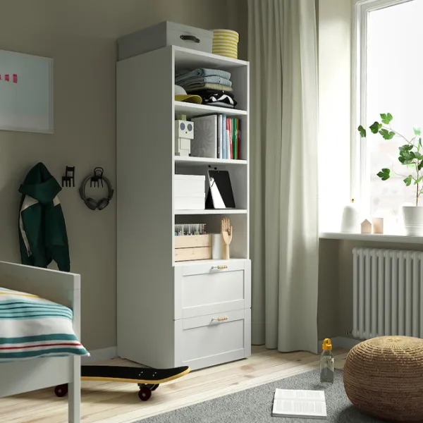 Etajeră Ikea Smastad/Platsa 2 181 x 60 x 57 cm / PAL / White photo 5