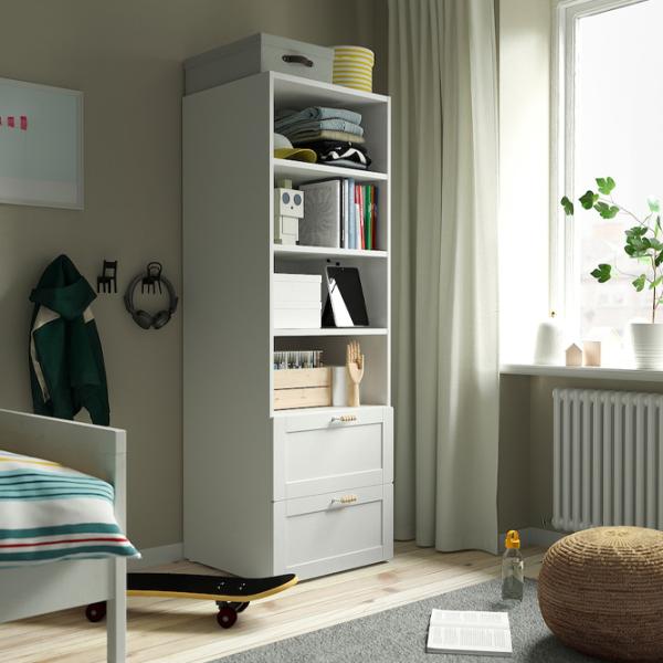 Etajeră Ikea Smastad/Platsa 2 181 x 60 x 57 cm / PAL / White photo 5