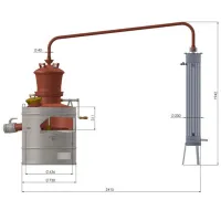 Distilator DES Diamond 120l Lemne de foc photo 7