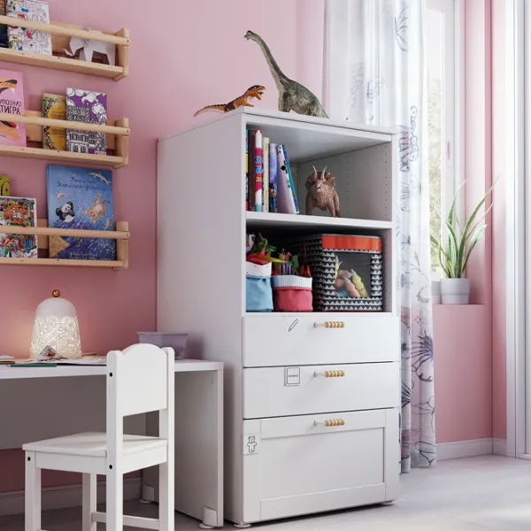 Etajeră Ikea Smastad/Platsa 2 123 x 60 x 57 cm / PAL / White photo 4