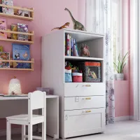 Стеллаж Ikea Smastad/Platsa 2 123 x 60 x 57см cm / ЛДСП / White photo 4