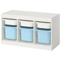 Etajeră cu containere Ikea Trofast 6 56 x 99 x 44 cm / PAL / White