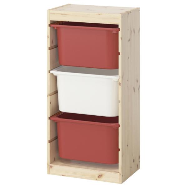 Etajeră Ikea Trofast 3 91 x 44 x 30 cm / Pin Masiv / Pine photo 1