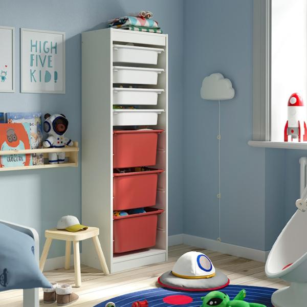 Стеллаж Ikea Trofast 7 145 x 46 x 30см cm / ЛДСП / White photo 2