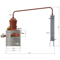 Distilator DES Classic 200l Lemne de foc photo 5