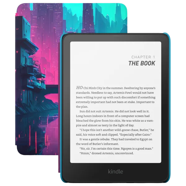 Carte electronică Kindle Paperwhite Kids 7" (12th Gen) (2024) with Cyber City Cover 7" / E-Ink Carta / 16 GB / Black photo 1