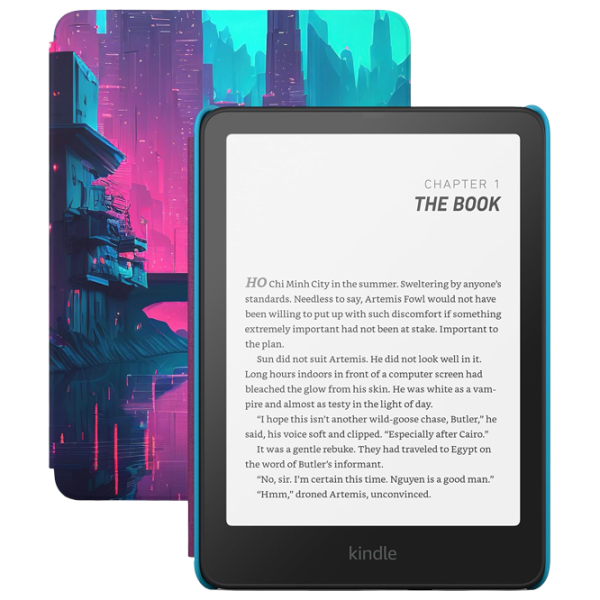 Carte electronică Kindle Paperwhite Kids 7" (12th Gen) (2024) with Cyber City Cover 7" / E-Ink Carta / 16 GB / Black photo 1