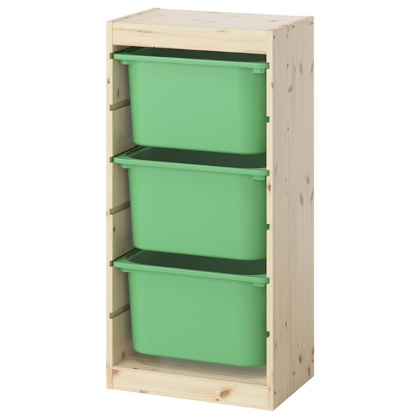 Etajeră Ikea Trofast 3 91 x 44 x 30 cm / Pin Masiv / Pine photo 1